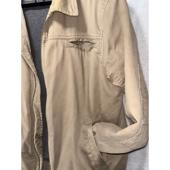 Prague Men's Utility Bomber Jacket  100% Cotton Lined Workwear - Picture 11 of 13